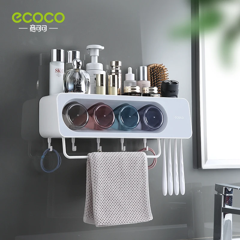 Wall Mount Automatic Toothpaste Dispenser Bathroom Accessories Set Toothbrush Holder toothbrush holder toothpaste dispenser