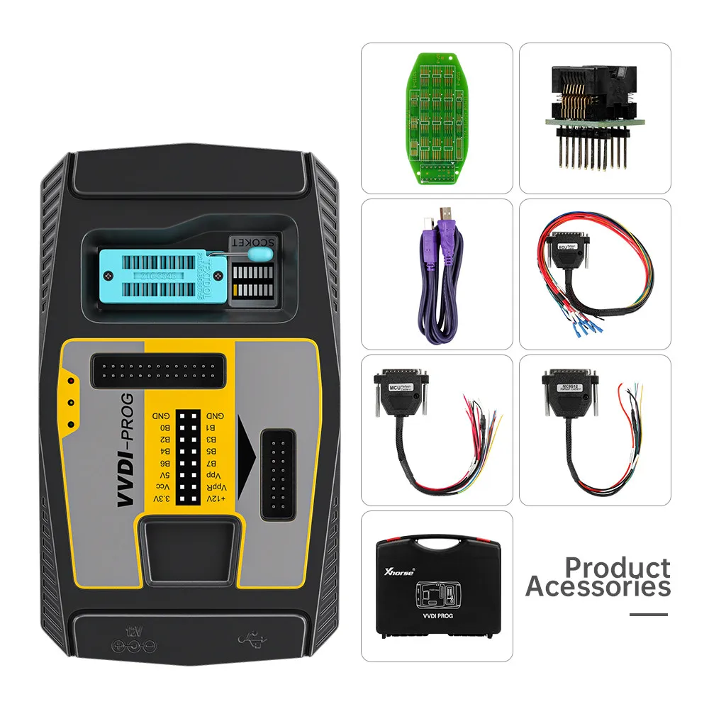 Программатор Xhorse VVDI Prog V4.9.8 инструмент для автомобильных ключей BMW программатор