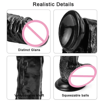 Realistic Dildos Big Dildos with Strong Suction Cup Giant Anal Butt with Suction Cup Vagina G-spot Soft Penis Sex Toy For Women 2
