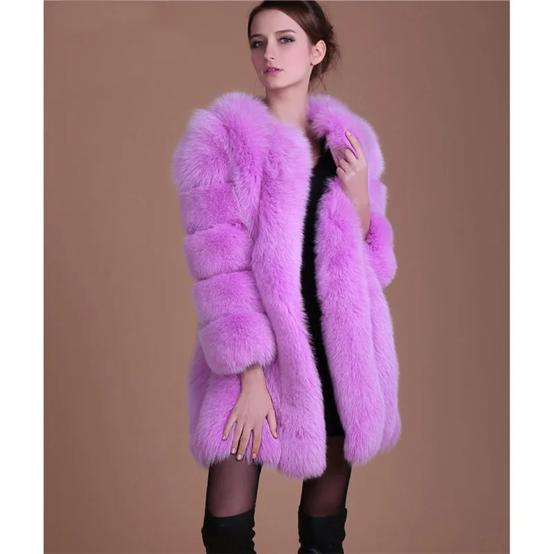 Женское пальто из искусственного меха, S-4XL, плюс размер, 12 цветов, 019, зимняя новая Корейская куртка с длинным рукавом, свободная, модная, тонкая, из искусственного меха, feminina LR481