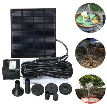 

New 7V 1.5W Solar Water Pump Fountain Garden Floating Plants Watering Power Fountains Pool Home Garden Fish Pond Waterpump