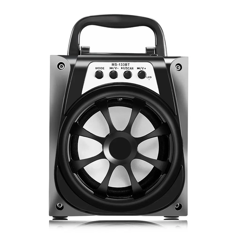 

MS-133BT Multifunction Portable High Power Output FM Radio Speaker Stereo Music Wireless Operating Audio Loudspeaker