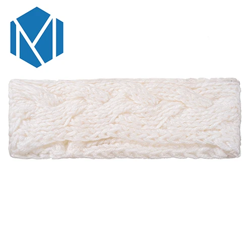 Style 2 white Новинка; женская зимняя однотонная повязка на голову с большим бантом; вязаная шерстяная теплая шерстяная повязка на голову ручной работы; Широкий Бант; diadema mujer - Цвет: Style 2 white