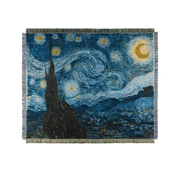 

Rugs and Carpets For Home Living Decorative Carpets Van Gogh Starry Night Cotton Carpet Sofa Mat Home Decor Tapestry Hanging