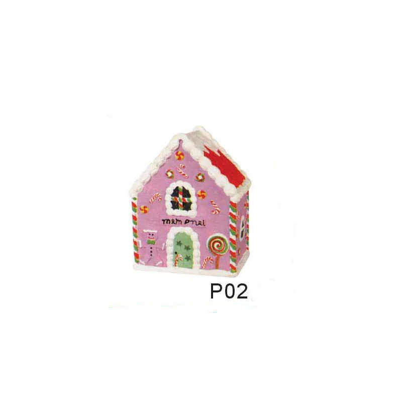

Extra Large Christmas House Coloured Drawing White Embryo Handmade And Hand-painted Educational Creative Painting Toy Coloured D