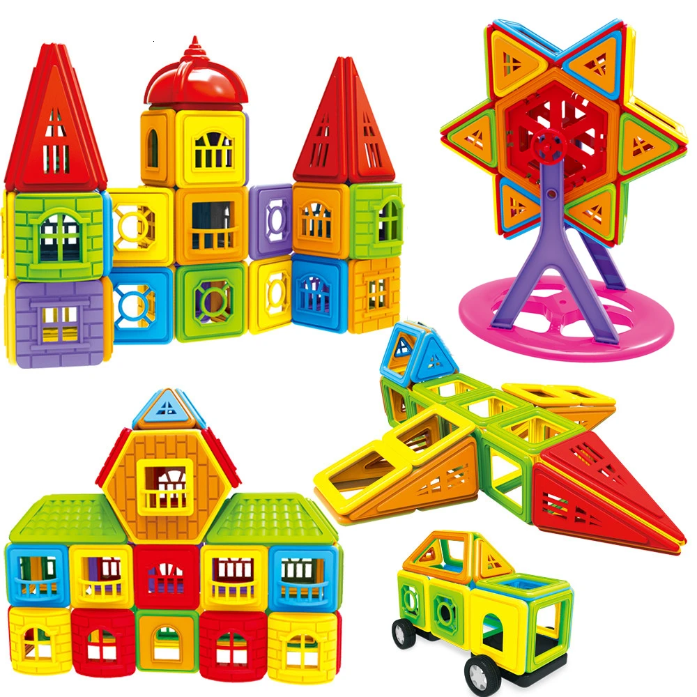

77-402PCS Magnetic Building Blocks Construction Set Modeling Building Toys Mini Size Magnet Designer Toys for Children Gifts