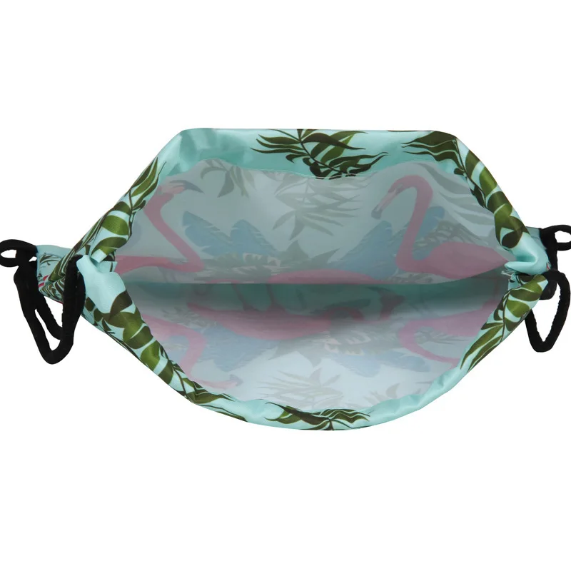 Модный шнурок сумка 3D печать Фламинго Mochila Feminina Drawstring Рюкзак Женский Повседневный Рюкзак для девочек