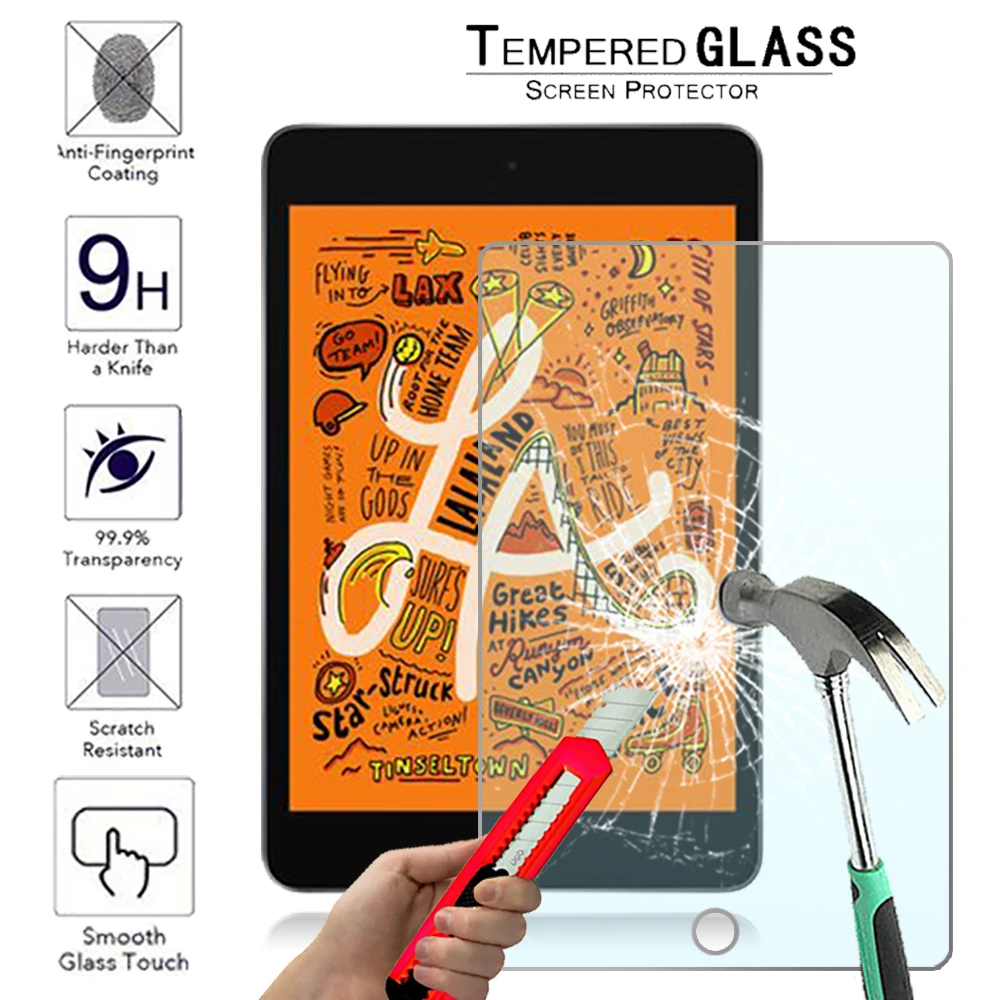 

Tablet Screen Film for Apple IPad 2019 7th 10.2 Inch - Explosion-proof Screen Protector Cover Water-proof Tempered Glass