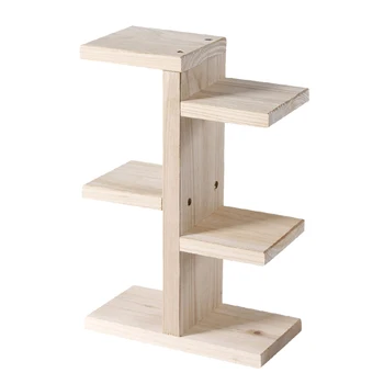 

New Plant Shelves Wooden Household 4-layer Plant Stand Succulent Rack Balcony Desktop Indoor Coffee Bar Garden Flower Pot Shelf