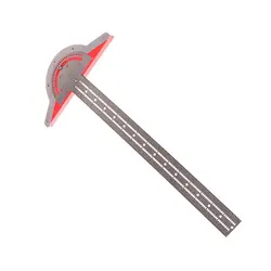 Règle pour les menuisiers, rapporteur d'angle efficace, règle pour le travail du bois, mesure d'angle, outil de menuiserie en acier inoxydable 