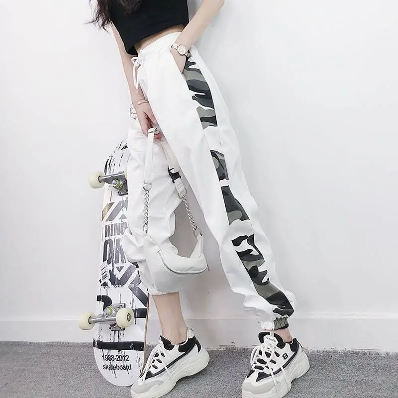 18 Японская корейская мода Ulzzang уличная тонкая штаны по лодыжку для женщин студенческие джоггеры тонкие повседневные брюки - Цвет: 18