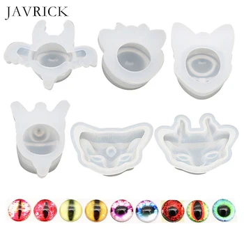 

Novelty Creative DIY Handmade Crystal Epoxy Mold Devil Eyes Shape Mould Cat Head Silicone Resin Pendant Molds Jewelry Making