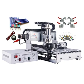 

Ball screw CNC3040 engraving milling machine mach3 800W water cooling spindle