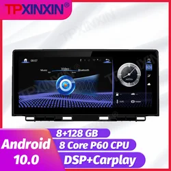 Radio Multimedia con GPS para coche, Radio con reproductor, Android 10, 128GB, navegador, estéreo, 2Din, sin dvd, para Lexus NX NX200 NX300 2017   2020