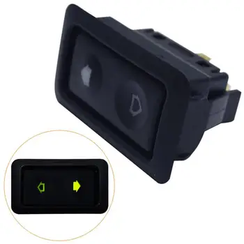 

6Pin 12 For 24 v Black Car Power Window Switch With Electronic Components