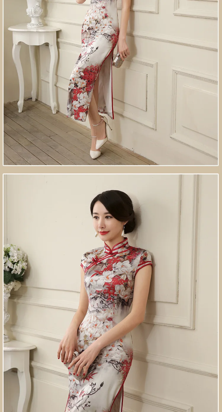 C0127-стиль длинный Cheongsam винтажный Улучшенный элегантный тонкий крой китайский стиль производители в настоящее время доступны прямые продажи стоимость