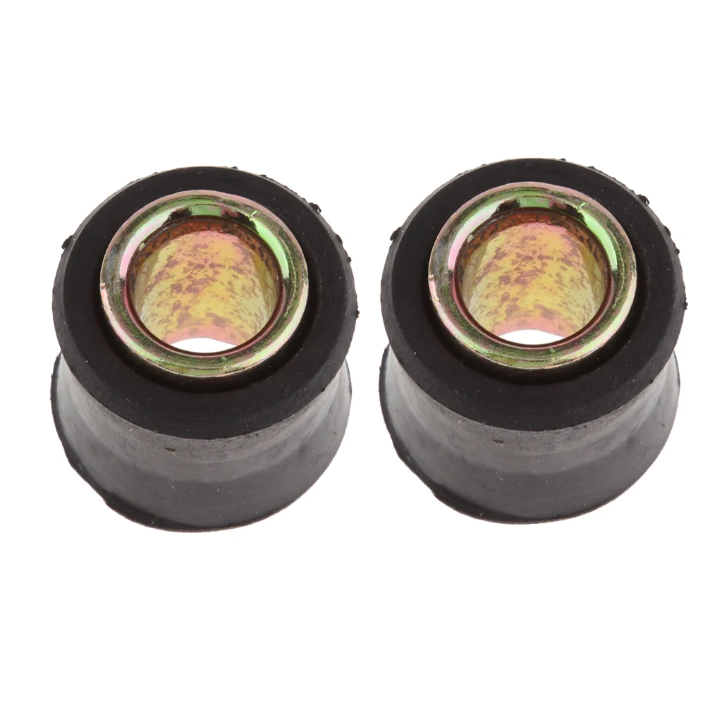 2pcs Motorcycle Suspension Rear Lower Shock Absorber Strut Mount Bushing 10mm