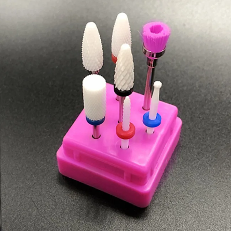 

7-piece ceramic nail drill, manicure machine accessories electric file nail tool set
