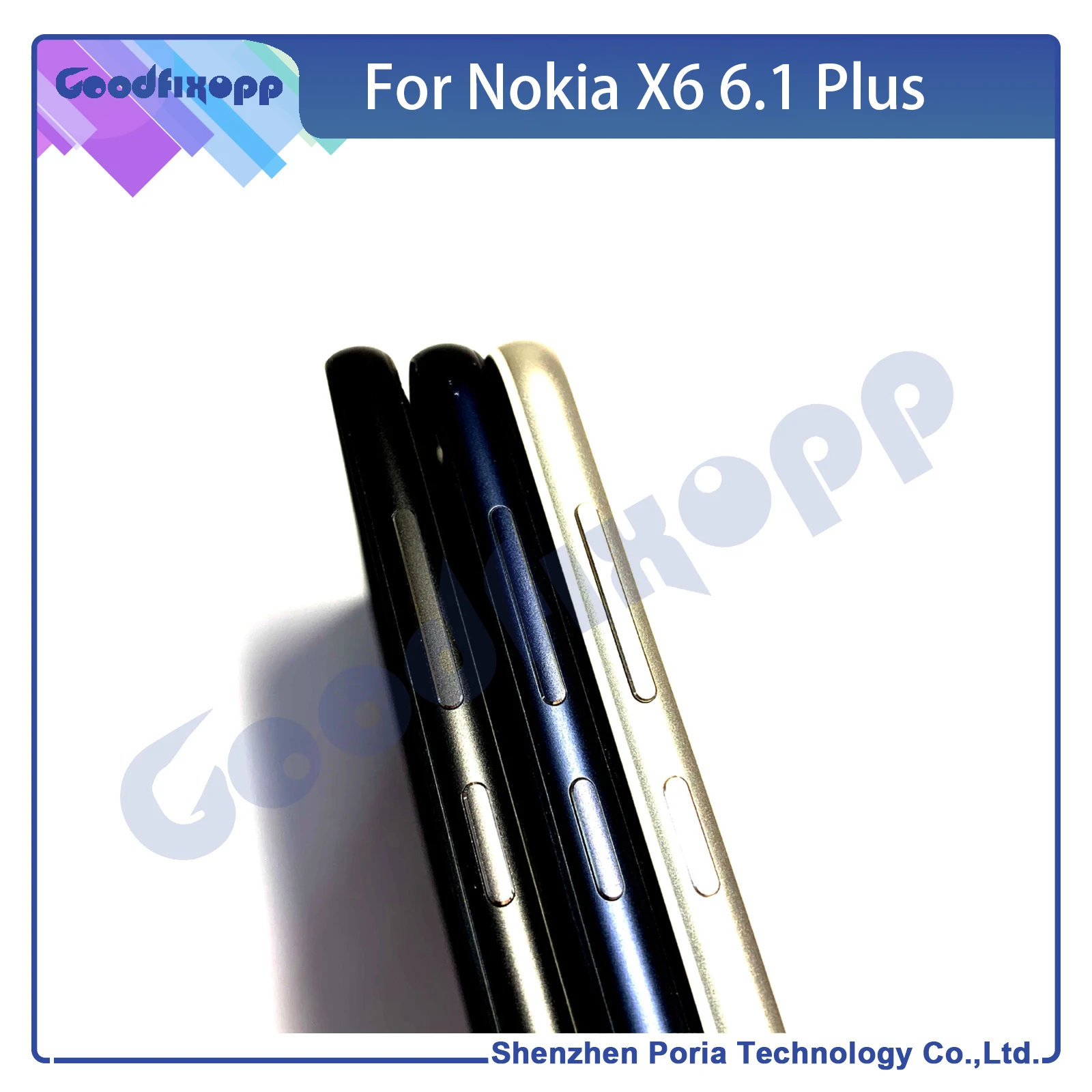 

Передняя рамка для Nokia x6 6,1 Plus Media Case, рамка для экрана, средняя рамка