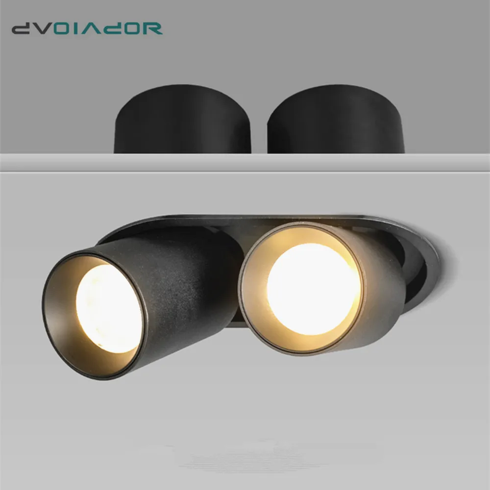 

LED Ceiling Recessed Spot Light 12w 20w Stretchable led downlight 360 Degree Rotation Spot lighting for Kitchen Bedroom lighting
