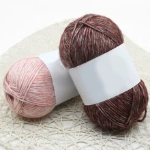 11 цветов 100 г Антистатическая смесь хлопка толстая пряжа для вязания вязаный шарф свитер рукоделие аксессуары зима