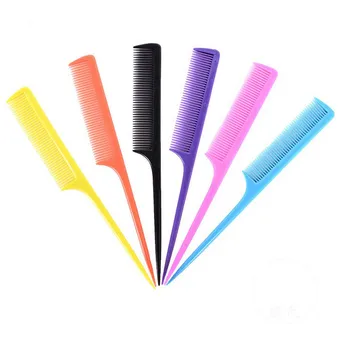 

Plastic Hair Comb Heat Resistance Fine-tooth Cosmetic Tail Comb Make up Tool for Woman Multicolor For Hair Styling Hairdressing