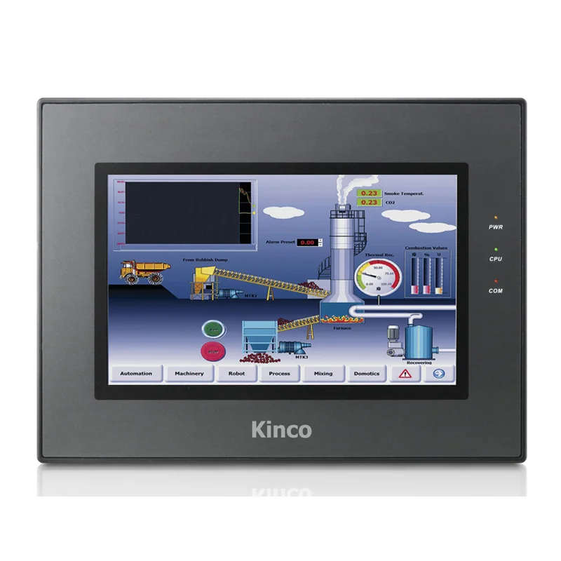 Original HMI MT4512TE Kinco 10.1'' TFT Display Touch Panel with Program Cable & Software 800*480 Ethernet Support 2 COM Ports