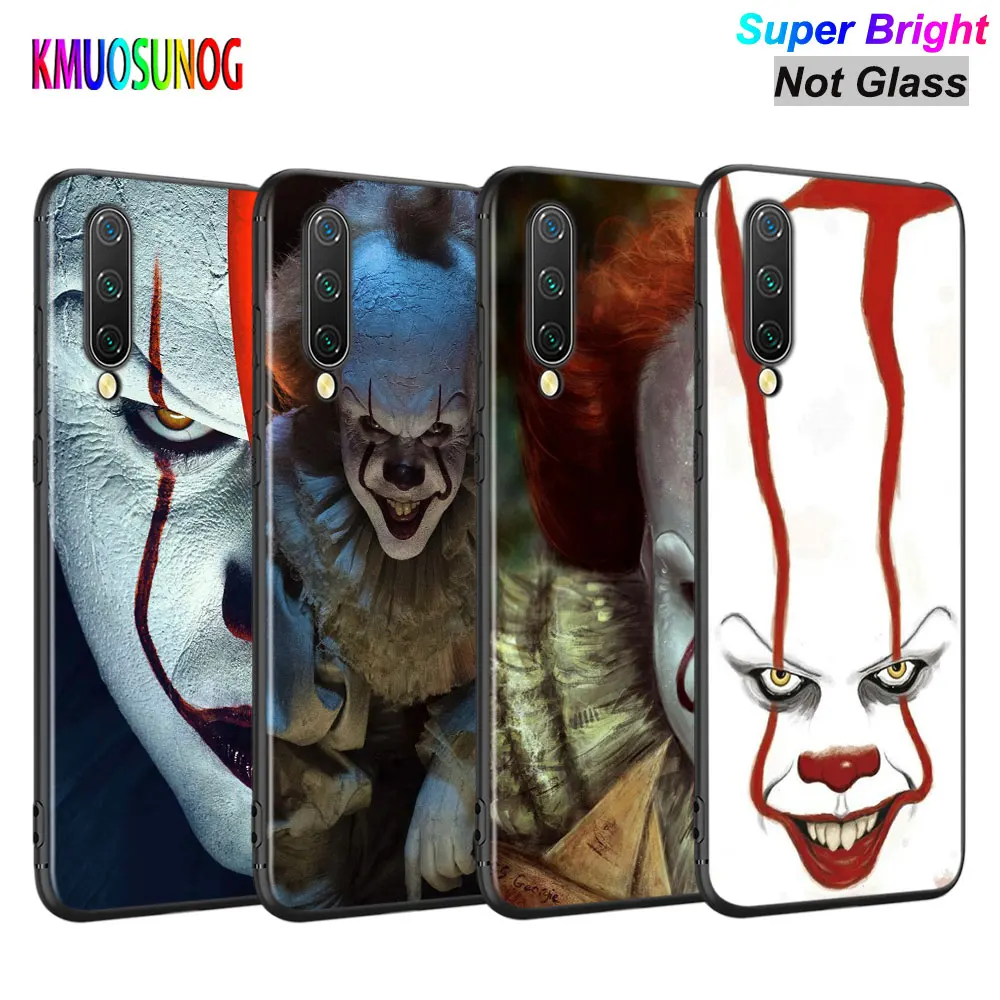 

Black Cover Pennywise Clown Horror for Xiaomi Mi A3 A2 A1 5X 6X 6 8 Lite 9 9SE CC9 F1 9T 9TPro Play Phone Case
