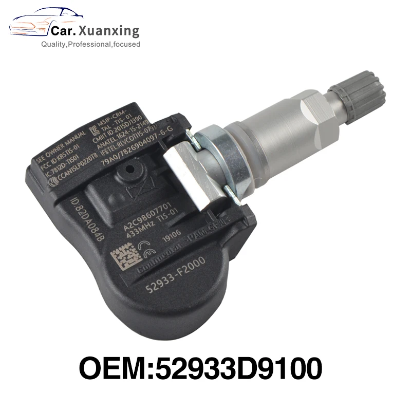 Система контроля давления в шинах 52933D9100 433 МГц TPMS для Kia 11-19 NIRO SPORTAGE17-19 SORENTO18-19 G90 17