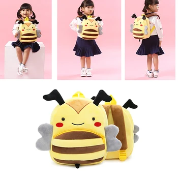 

3D Children Cartoon Cute Baby Backpack Mini Plush Schoolbag Shoulder Bag Girls Boys Schoolbag Animal Kids Backpack Kid Gift