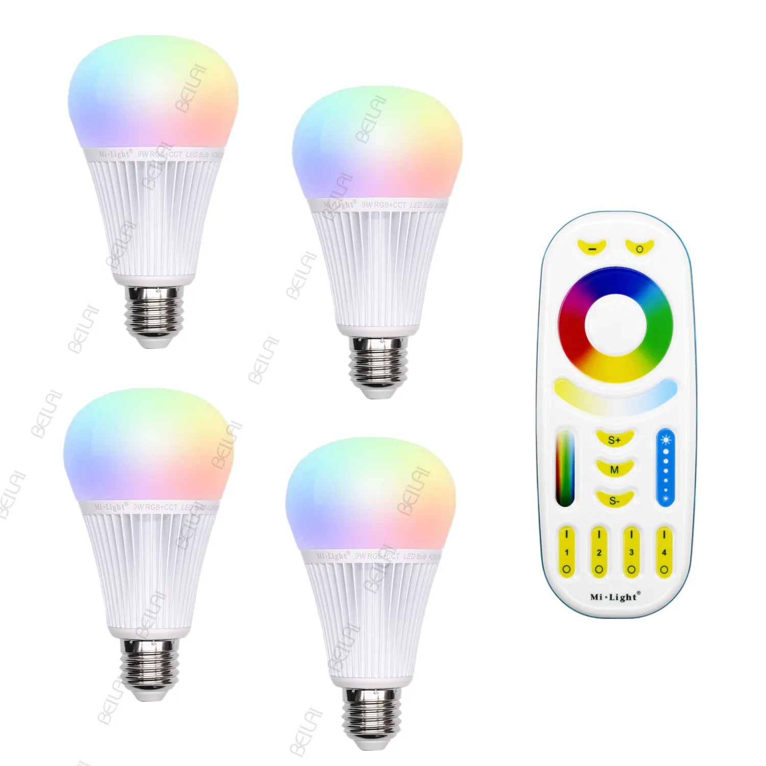 

Светодиодная лампа Mi светильник 9 Вт E27 RGB + CCT лампочка Mi светильник почки светодиодные лампочки AC 85-265 в 2,4 ГГц RF Wifi дистанционное управление умсветильник свет