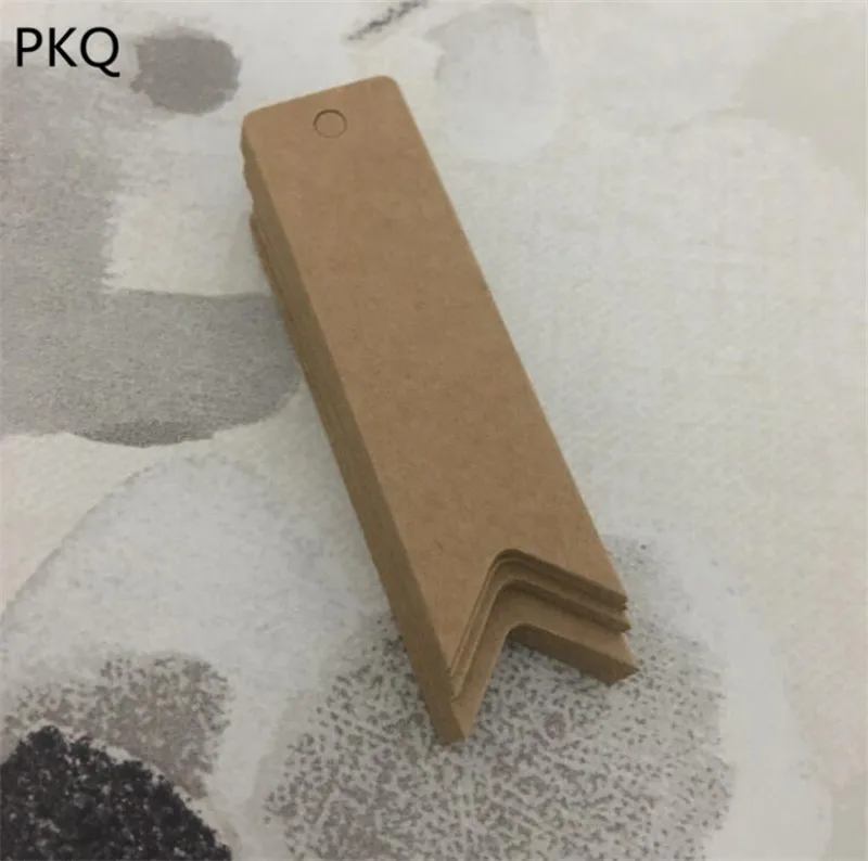 100 шт. 2x7 см этикетки из крафт-бумаги, сделай сам, для пошива швейных изделий закладки ручной работы материал для бижутерии Ретро выпечки этикетки для одежды