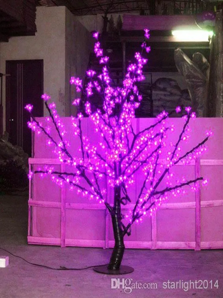 

LED Cherry Blossom Tree Light 480pcs LED Bulbs 1.5m Height 110/220VAC Seven Colors for Option Rainproof Outdoor Usage