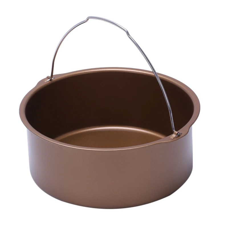 1pcs Air Fryer  Non-Stick Baking Barrel Cake Pan-Power Air Fryer Baking Barrel
