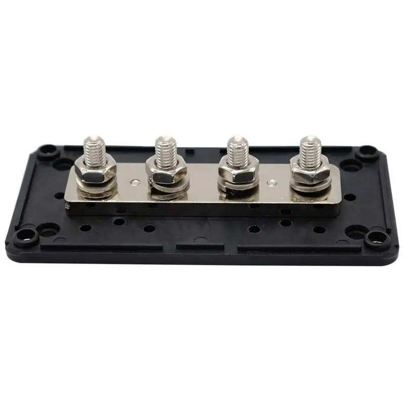 ELEG-DC 48V 300A 4 клеммные шпильки шины блок распределения питания для автомобиля лодки(черный