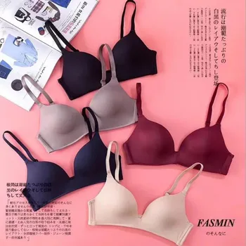 

Sexy Deep U Cup Bras For Women Push Up Lingerie Seamless Bra Bralette Backless Plunge Intimates Female Underwear 2020