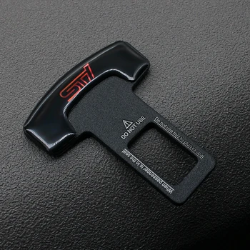 

1PCS Car-Styling Safety Belt Clip STI Car Seat Belt Buckle For Subaru XV Legacy Forester Impreza STI WRX Car accessories