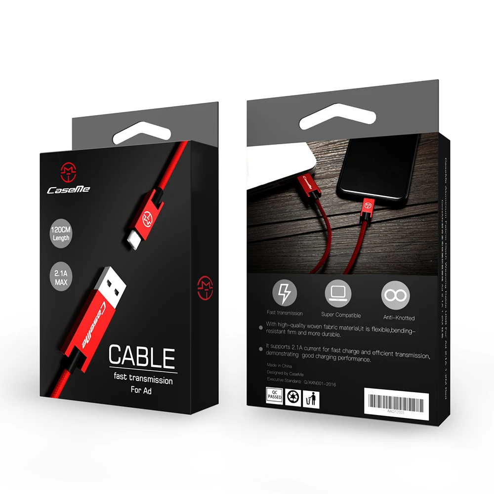 Caseme Micro usb-кабель Android нейлоновое плетеное Зарядное устройство USB для Micro USB кабель для быстрой зарядки для samsung Xiaomi htc Tablet