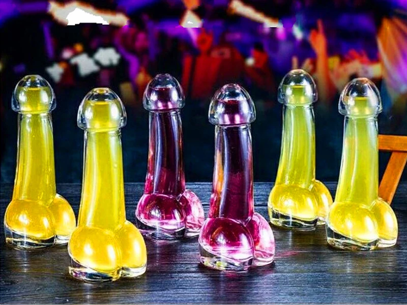 Transparent Creative Penis and Balls Wine/Beer Glass