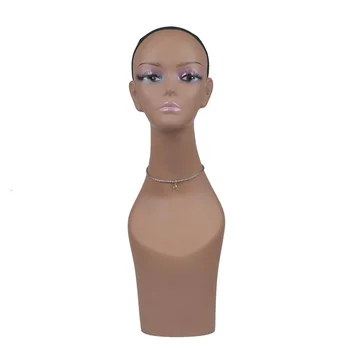 

H0038 Female Realistic PVC Mannequin Head Sale For Wig Jewelry And Hat Display Necklace Rack & Holder