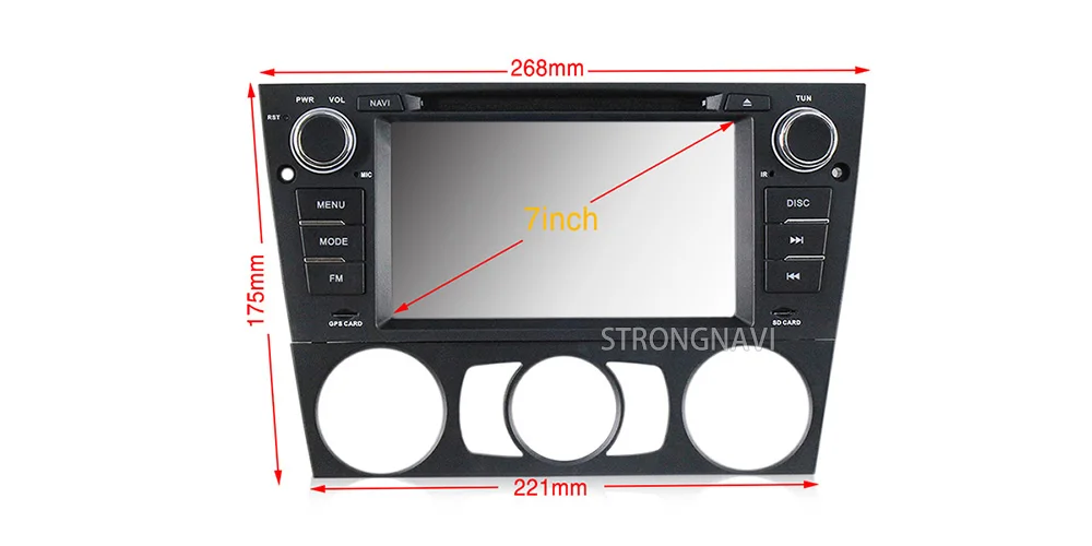 Perfect IPS DSP Car Multimedia player Android 9 4+64G GPS navigation radio Stereo  For bmw e90 E91 E92 FM Radio wifi BT 4