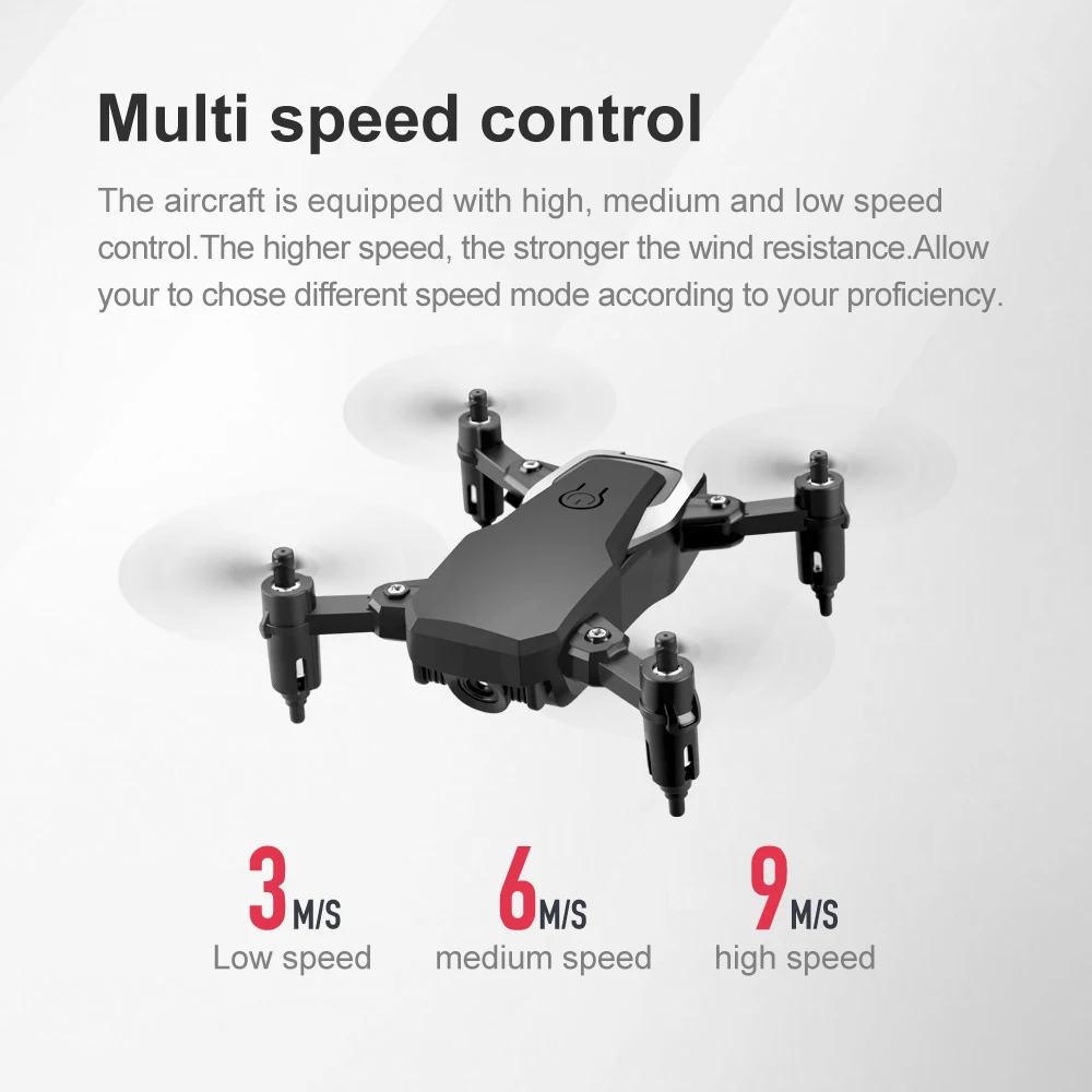 LF606 RC Drone Wifi FPV with 4K HD Camera Follow Altitude Hold 3D Flips RC Helicopter Mini pocket Aircraft gift for kid's