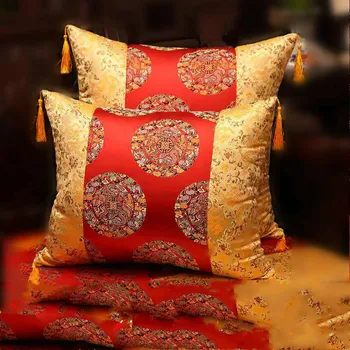 

Patchwork Jacquard Silk Satin Cushion Cover Home Decor Rectangle Pillow Cover Classic Chinese style Cushion Pillow Case