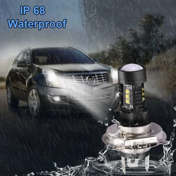 

Beam LED Lights White Parts COB Conversion Bulb Aluminum Alloy H4 9003