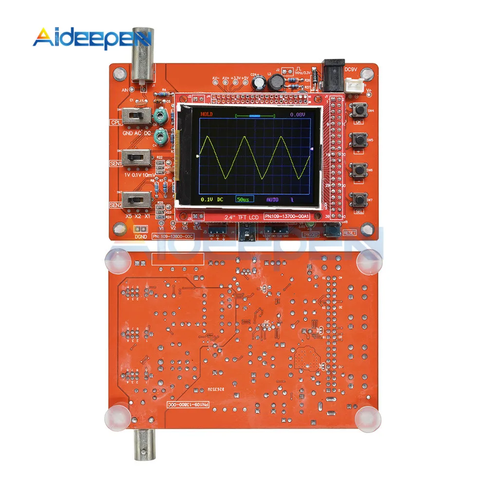 Oscilloscope Full Assembled 2.4" TFT LCD Digital Oscilloscope 1Msps With Wire