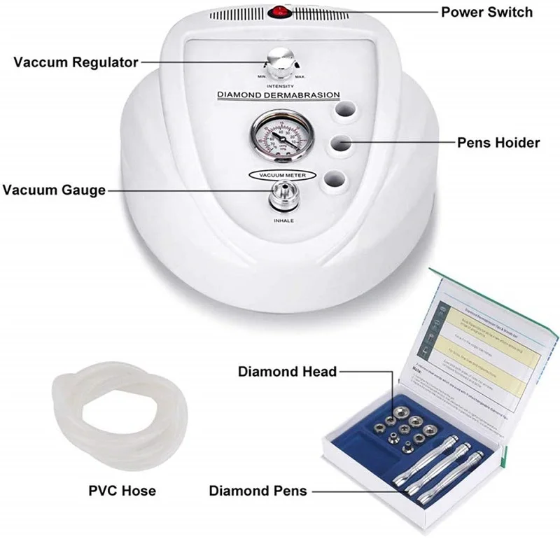 3 в 1 Алмазная дермабразия микродермабразия машина кин уход омоложение устройство для удаления морщин лицо красота