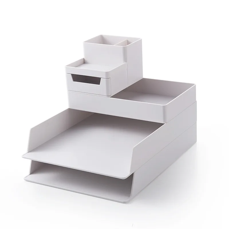 С выдвижными ящиками Тип A4 файл офисная коробка для хранения Организатор Канцелярские книги папка мешков для хранения косметических принадлежностей, офиса, дома, организационное хранение