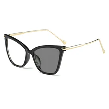 Для Женщин Кошачий глаз фотохромные очки для чтения лупа женские Пресбиопии очки для дальнозоркости настроить Рецептурные очки N5