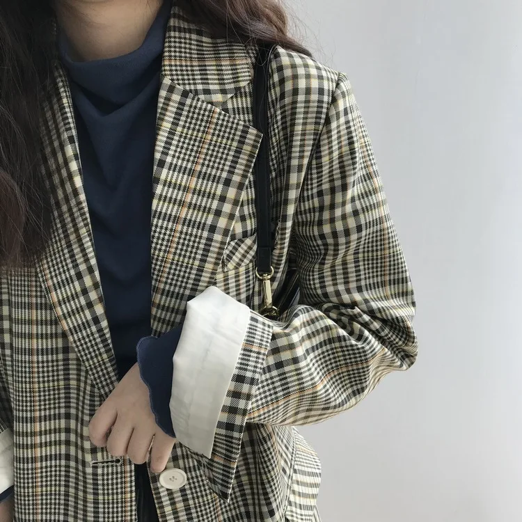 

Pumu Carefully Selected 2019 Early Winter New Style Self-Made Pattern Profile Suit Jacket Women's Store Owner Reserved by Onesel