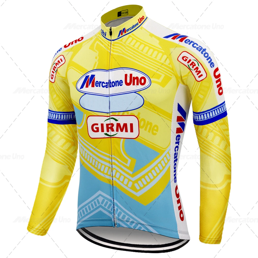 Классическая мужская велосипедная Джерси с длинным рукавом Hombre Maillot Ciclismo зимняя флисовая и весенняя Осенняя тонкая велосипедная Одежда MTB jersey